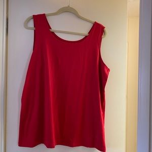 CJ Banks Plus sized red tank.